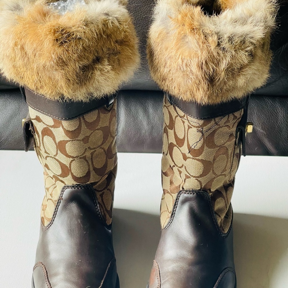 Coach brown vintage leighann boots